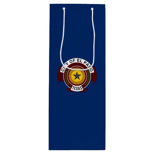 Vlag van El Paso, Texas Wine Gift Bag Wijn Cadeautas (Voorkant)