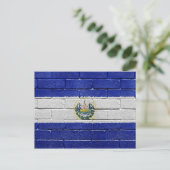 Vlag van El Salvador Briefkaart (Staand voorkant)