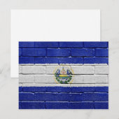 Vlag van El Salvador Briefkaart (Voorkant / Achterkant)