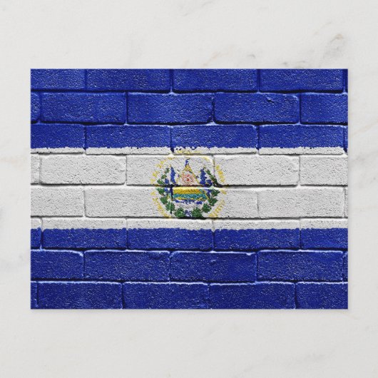Vlag van El Salvador Briefkaart (Voorkant)