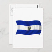 Vlag van El Salvador Briefkaart (Voorkant / Achterkant)