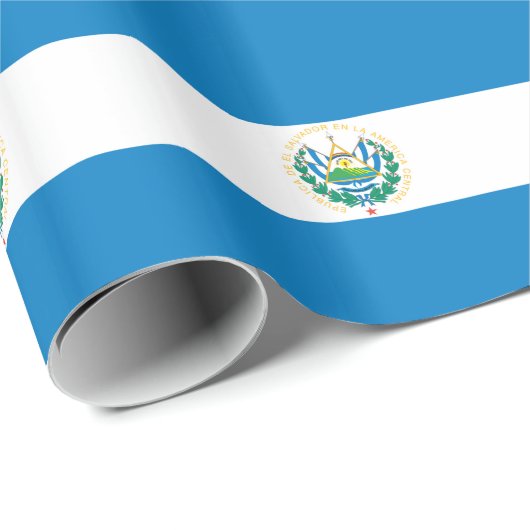 Vlag van El Salvador Cadeaupapier (Rol Hoek)