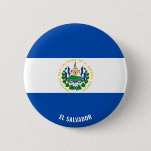 Vlag van El Salvador Charmant Patriottisch Ronde Button 5,7 Cm