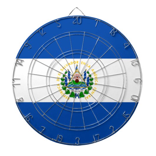 Vlag van El Salvador Dartbord (Voorkant)