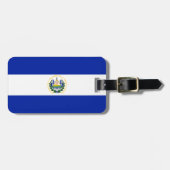 Vlag van El Salvador Easy ID Personal Bagagelabel (Voorkant horizontaal)