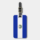 Vlag van El Salvador Easy ID Personal Bagagelabel (Voorkant verticaal)