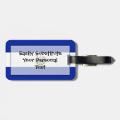 Vlag van El Salvador Easy ID Personal Bagagelabel (Achterkant horizontaal)