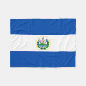 Vlag van El Salvador Fleece Deken (Voorkant (Horizontaal))