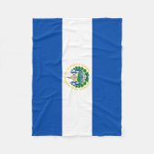 Vlag van El Salvador Fleece Deken (Voorkant)