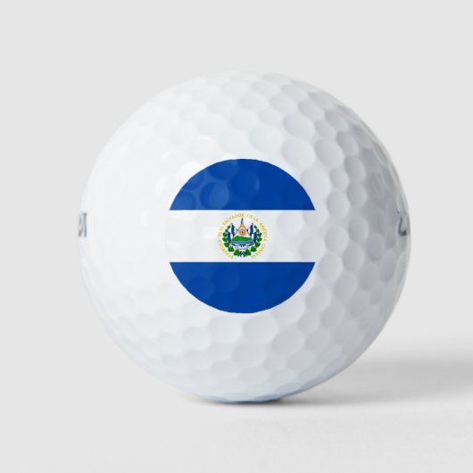 Vlag van El Salvador Golfballen (Voorkant)