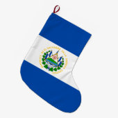 Vlag van El Salvador Grote Kerstsok (Voorkant (Hangend))