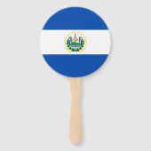 Vlag van El Salvador Handwaaier (Achterkant)