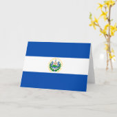 Vlag van El Salvador Kaart (Gele Bloem)