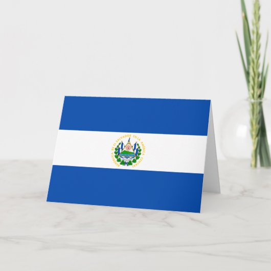 Vlag van El Salvador Kaart (Voorkant)