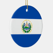 Vlag van El Salvador Keramisch Ornament (Rechts)