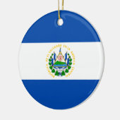 Vlag van El Salvador Keramisch Ornament (Links)