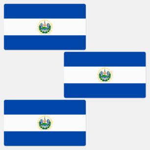 Vlag van El Salvador Labels