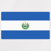 Vlag van El Salvador Labels (Design 1)