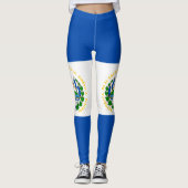 Vlag van El Salvador Leggings (Voorkant)