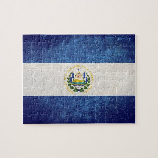 Vlag van El Salvador Legpuzzel (Horizontaal)