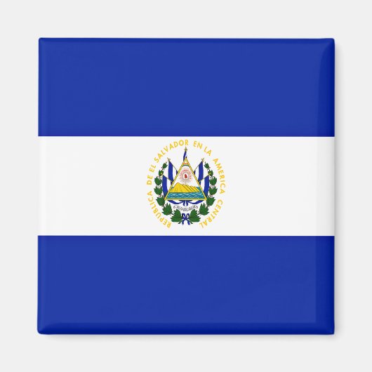 Vlag van El Salvador Magneet (Voorkant)
