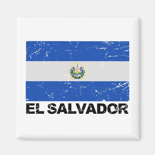 vlag van El Salvador Magneet (Voorkant)