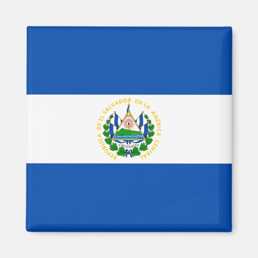 Vlag van El Salvador Magneet (Voorkant)