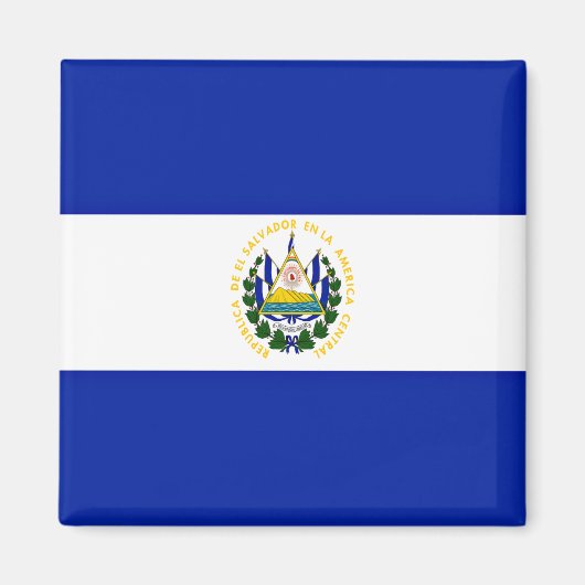 Vlag van El Salvador Magneet (Voorkant)