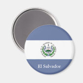 Vlag van El Salvador Magnet (Voorkant / Achterkant)