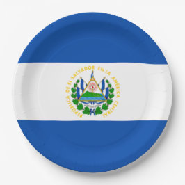 Vlag van El Salvador Papieren Bordje