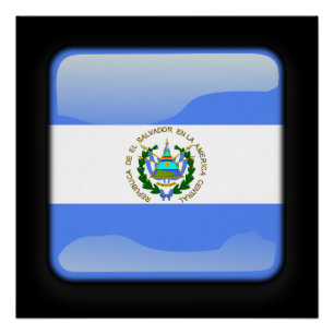 Vlag van El Salvador Perfect Poster