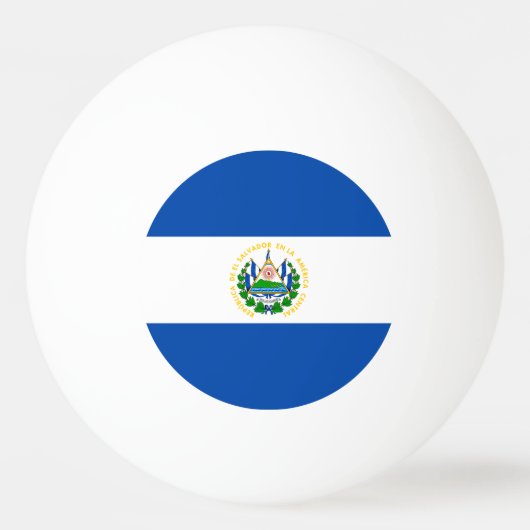 Vlag van El Salvador Pingpongbal (Voorkant)
