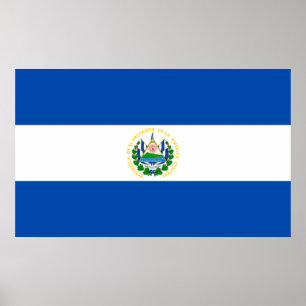 Vlag van El Salvador Poster