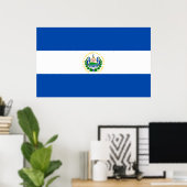 Vlag van El Salvador Poster (Thuiskantoor)