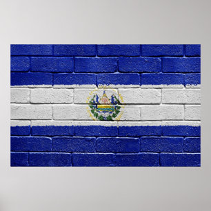 Vlag van El Salvador Poster