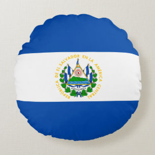 Vlag van El Salvador Rond Kussen