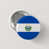 Vlag van El Salvador Ronde Button 3,2 Cm (Voorkant /achterkant)