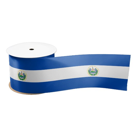 Vlag van El Salvador Satijnen Lint (Spoel)