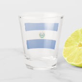 Vlag van El Salvador Shot Glas (Achterkant)