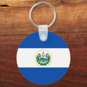 Vlag van El Salvador Sleutelhanger (Achterkant)