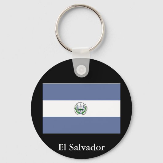 Vlag van El Salvador-Sleutelhanger Sleutelhanger (Voorkant)