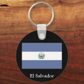 Vlag van El Salvador-Sleutelhanger Sleutelhanger (Voorkant)