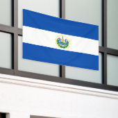 Vlag van El Salvador Spandoek (Buitenkant Gebouw)
