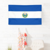 Vlag van El Salvador Spandoek (Insitu)
