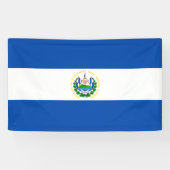 Vlag van El Salvador Spandoek (Horizontaal)