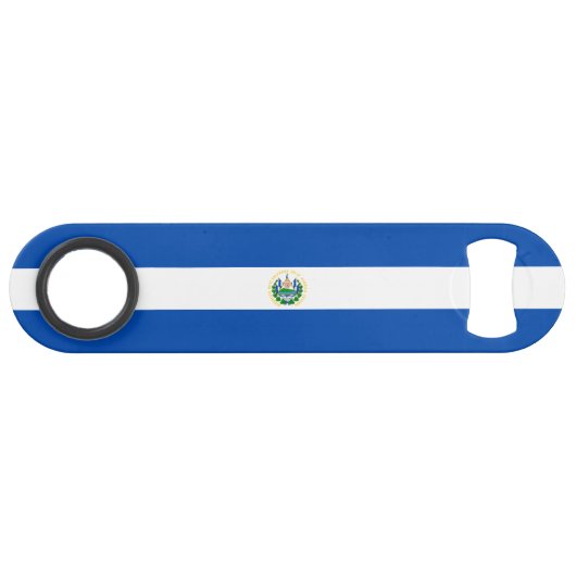 Vlag van El Salvador Speed Flessenopener (Voorkant (Horizontaal))