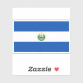 Vlag van El Salvador Sticker (Vel)