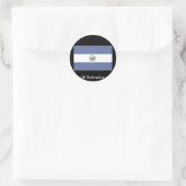Vlag van El Salvador-Sticker Ronde Sticker (Tas)