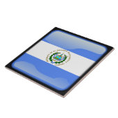 Vlag van El Salvador Tegeltje (Zijkant)