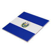 Vlag van El Salvador Tegeltje (Zijkant)